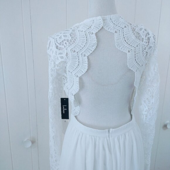 NWT boho lace Lulu's maxi dress - Picture 4 of 9